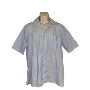 Vintage Christian Dior Shirt Button Down Plus De Coton Made In USA Men’s 16 1/2